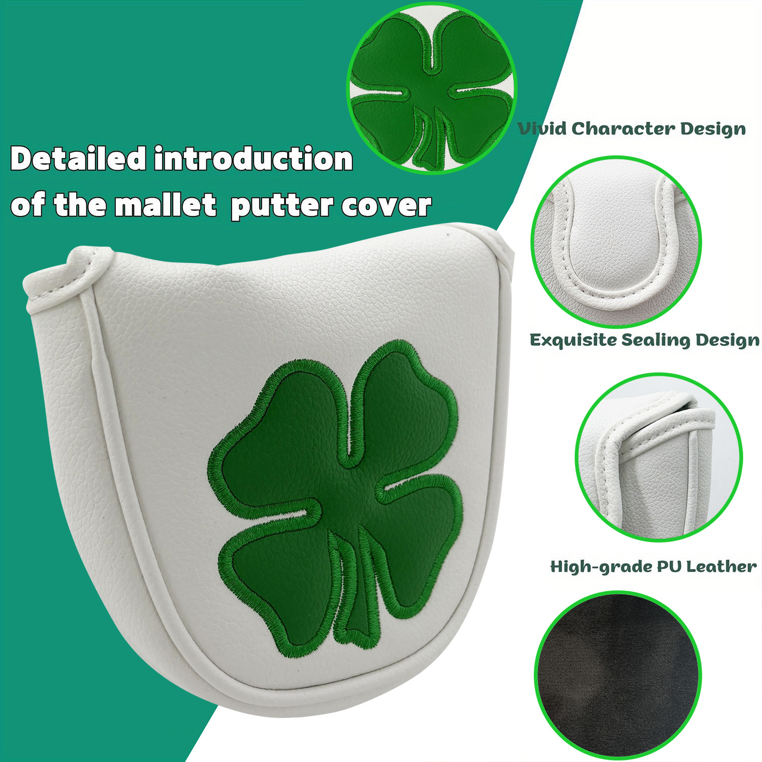 1pc Putter Head Cover, 'Clover - Golf Equipment Suppliers ulasan dan harga