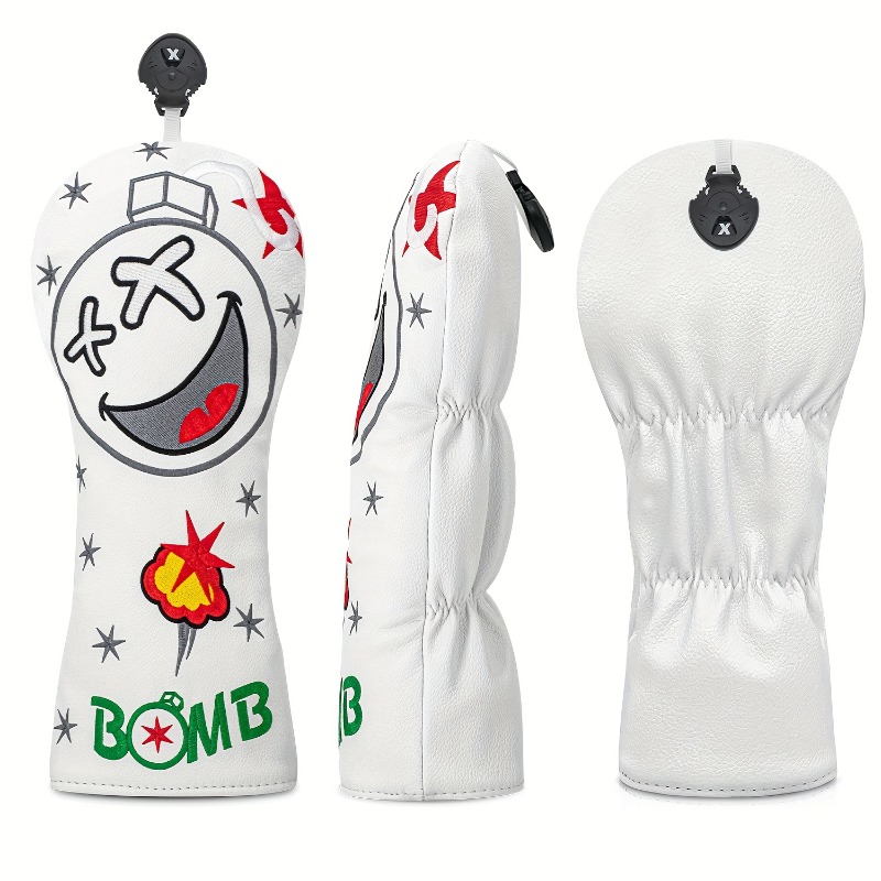 Golf Club Head Cover - White,  - Golf Equipment Suppliers ulasan dan harga