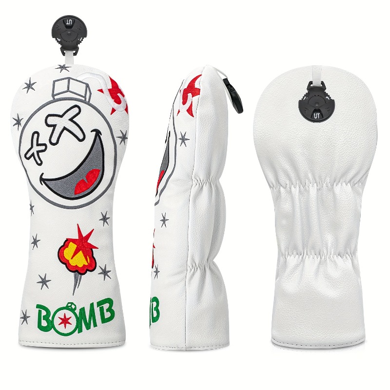 Golf Club Head Cover - White,  - Golf Equipment Suppliers ulasan dan harga