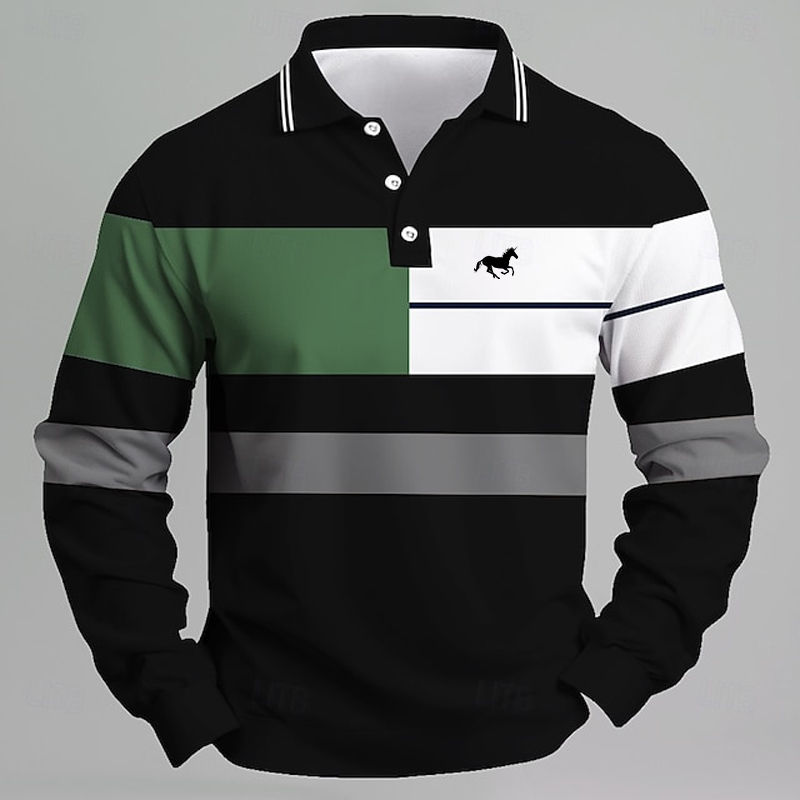 Men's Striped Printed Unicorn  - Golf Equipment Discount ulasan dan harga