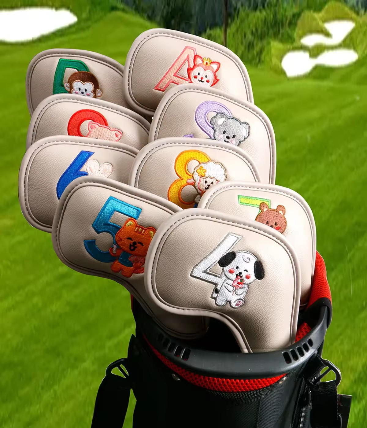 9Pcs Cute Cartoon Animal Golf  - Golf Equipment Suppliers ulasan dan harga