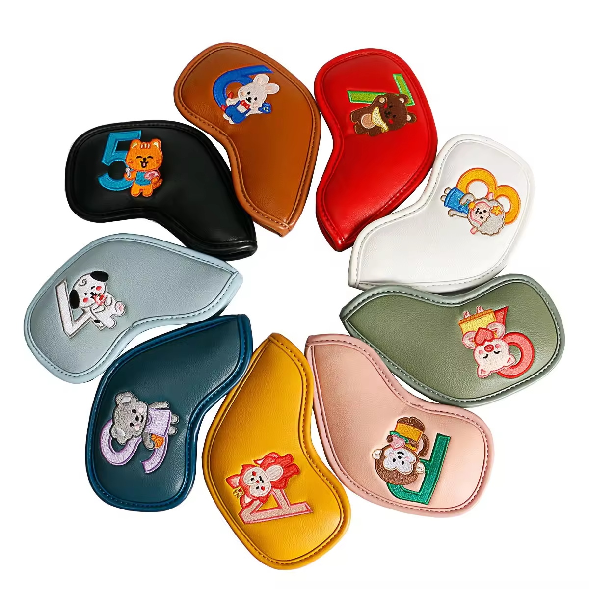 9Pcs Cute Cartoon Animal Golf  - Golf Equipment Suppliers ulasan dan harga